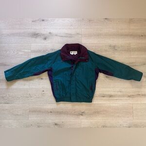 Columbia Teal and Purple Windbreaker Jacket “Bugaboo”
